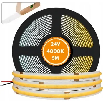 LED osvětlení LED COB pásek 24V 5M role 320 LED/m NEON 4000K neutrální bílá 900lm silný