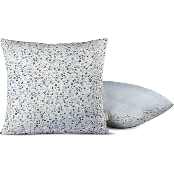 Povlečení DARRÉ Krepový povlak na polštář Borghese modrý s pruhem - nový Velikost: 70 x 90