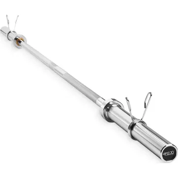 4FIZJO Vzpěračská tyč s otočnou objímkou 4FIZJO 220 cm 20kg ŠEDÁ