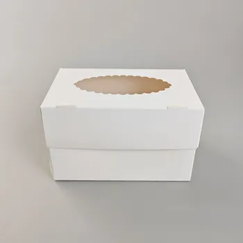 Krabička na výslužku Cake star krabička na 2ks cupcakes nebo dezerty bez vložky 16 x 10 x 10 cm