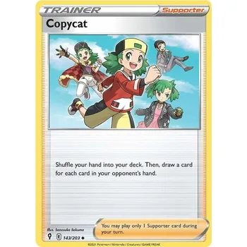 Karetní hra Copycat 143/203 - Evolving Skies Typ karty: Reverse Holo