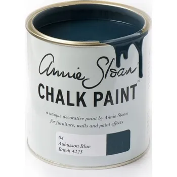 Vodová barva Annie Sloan Křídová Barva – Aubusson Blue - Modrozelená modrá 120ml