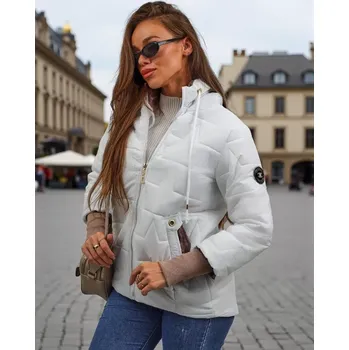 Dámská casual bunda Resti Women's Quilted Jacket with Hood and Cuffs on Sleeves Raven Peak Resti modrá | bílá | šedá | hnědá | vícebarevná 3401692