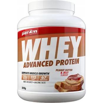 Protein Per4M Whey Protein Advanced 2010g Syrovátkový Protein WPI WPC Arašídové Máslo