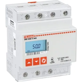 DMED300T2MID Třífázový elektroměr s nulovým vodičem, certifikace MID