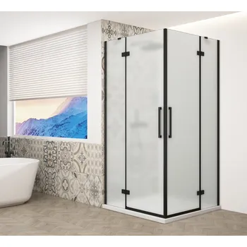 TRINITY BLACK obdélníkový sprchový kout 1200x1000mm, rohový vstup, matné sklo GT2210-12M-B