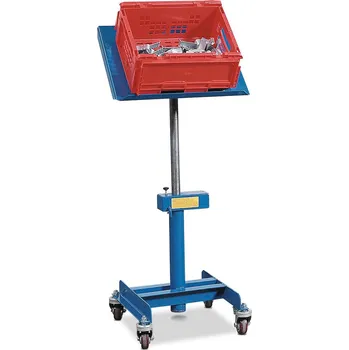 Dílenský stůl Stojan na materiál FM 2, manuálně výškově nastavitelný