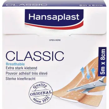 Náplast Hansaplast náplast na roli Classic 5 mx 8 cm