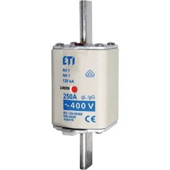 Autopojistky ETI NV1 224A 400V gL-gG KOMBI(PLN1) nožová pojistková vložka