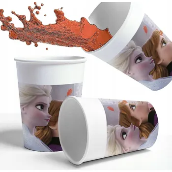 Party nádobí KELÍMKY LEDOVÉ KRÁLOVSTVÍ 2 POHÁDKY PRO DĚTI K NAROZENINÁM 200 ML 8KS