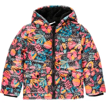 Zimní bunda s květy s kapucí, holka, Boboli Velikosti: 140