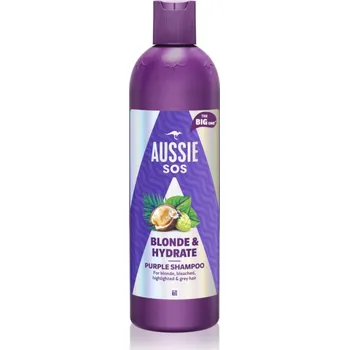 Šampon Aussie SOS Blonde & Hydrate fialový tónovací šampon pro blond vlasy 500 ml