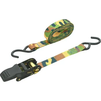 Upínací popruh Compass Popruh s ráčnou a háky 1ks 250daN 25mm x 5m KAMU