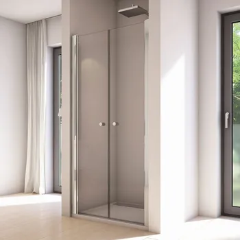 RONAL SOLINO Dvoukřídlé dveře aluchrom čiré SOL207005007