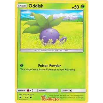 Karetní hra Oddish 004/147 - Burning Shadows Typ karty: Non-Holo