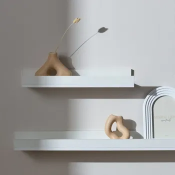 police Nástěnná police dřevěná WHITE