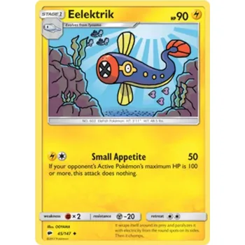 Karetní hra Eeelektrik 045/147 - Burning Shadows Typ karty: Non-Holo