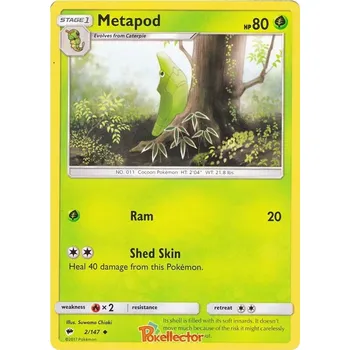 Sběratelská karetní hra Metapod 002/147 - Burning Shadows Typ karty: Reverse Holo