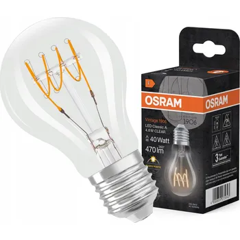 Žárovka LED žárovka Osram Vintage 1906 Classic E27 470 lm 4,8 W teplá bílá