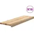 Nášlap na schod Nášlapy na schody neošetřené 16 ks 80 x 25 x 2 cm masivní dub přírodní