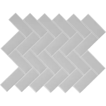 LIVARNO home Dekorativní samolepicí obklady, 10 kusů (světle šedá)