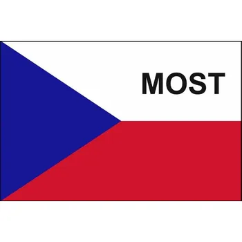 Vlajka FAN vlajka ČR s nápisem - 60 x 90 cm - tunel, karabina