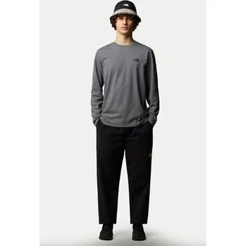 Pánské tričko The North Face S dlouhým rukávem Simple Dome NF0A87QN Šedá Regular Fit S