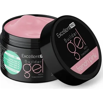 Lak na nehty EXCELLENT PRO STAVEBNÍ UV/LED GEL S TEKUTOU PAMĚTÍ - FRENCH PINK 15g