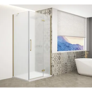 TRINITY GOLD MATT obdélníkový sprchový kout 800x900mm, matné sklo, pravé GT5690-80MR-G