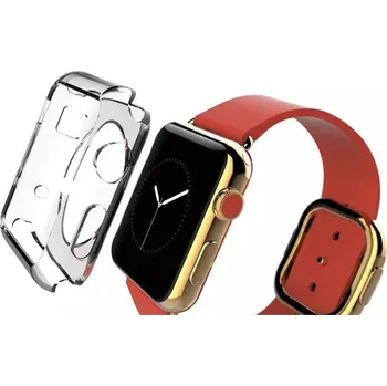Silikonový kryt pro Apple Watch 42mm - Transparentní