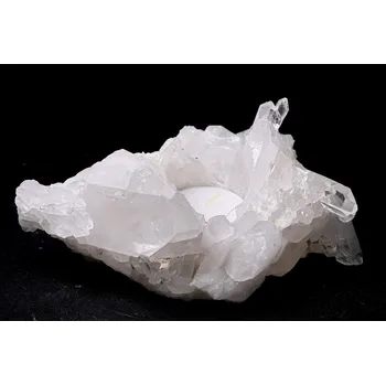 Svícen Magieprirody.cz Křišťál svícen 0.630 kg - svícen na svíčku přírodní #K1539