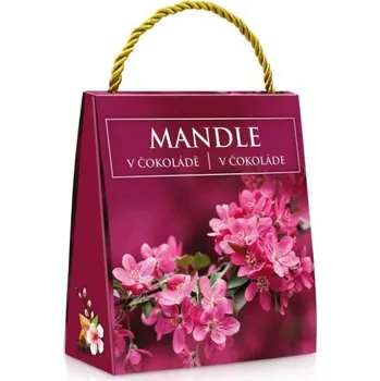 Mandle v mléčné čokoládě 200g - květ mandloně - taška