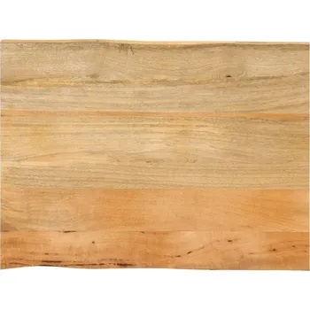 Stolová deska OMAXI Stolní deska 70 x 60 x 3,8 cm živá hrana mangovníkové dřevo 094666