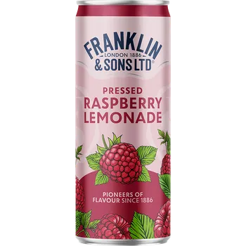 Limonáda F&S limonáda Malina plechovka 0,25l