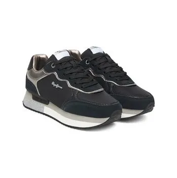 Dámské tenisky Pepe Jeans Sneakersy Rusper Glam W PLS600008 Černá 38