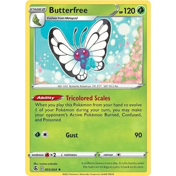 Karetní hra Butterfree 003/264 - Fusion Strike Typ karty: Holo
