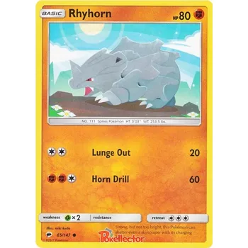 Sběratelská karetní hra Rhyhorn 065/147 - Burning Shadows Typ karty: Non-Holo