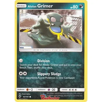 Sběratelská karetní hra Alolan Grimer 083/147 - Burning Shadows Typ karty: Non-Holo