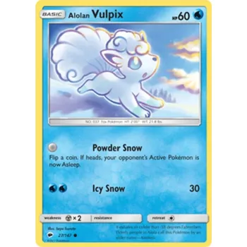 Sběratelská karetní hra Alolan Vulpix 027/147 - Burning Shadows Typ karty: Non-Holo