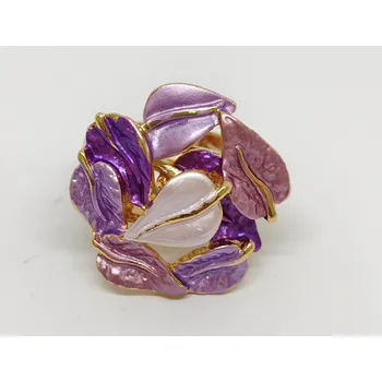 Prsten Prsten Listy 2 Barva: Fialová