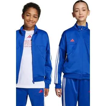 Chlapecká mikina Dětská mikina adidas modrá barva, s aplikací, JW5085 57X, vel. 176