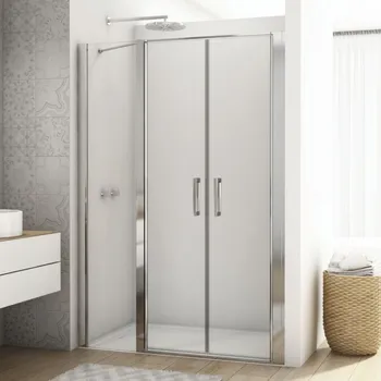 RONAL DIVERA Dvoukřídlé dveře s pevnou stěnou v rovině aluchrom Screen D22T32SM15087