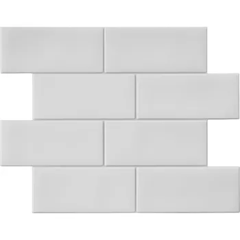 LIVARNO home Dekorativní samolepicí obklady, 10 kusů (bílá)