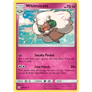 Karetní hra Whimsicott 148/236 - Cosmic Eclipse Typ karty: Non-Holo