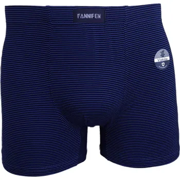 Pánské spodní prádlo FANNIFEN Pánské bambusové boxerky proužek M6723 Barva: tmavě modrá, Velikost: XXL
