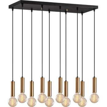 Lustr na lanku TEMPO 10xE27/40W/230V zlatá