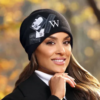 Čepice KRUMLOVANKA W-0422/018 černá