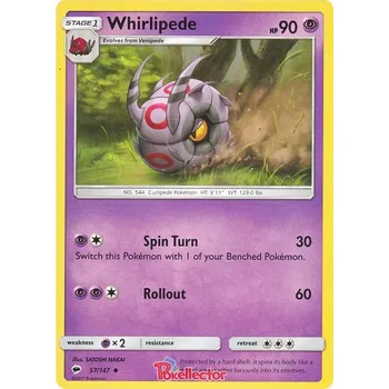 Sběratelská karetní hra Whirlipede 057/147 - Burning Shadows Typ karty: Reverse Holo