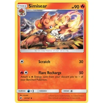 Sběratelská karetní hra Simisear 023/147 - Burning Shadows Typ karty: Non-Holo