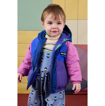 Dětská oboustranná bunda Bobo Choses Lucky Clover 225AB105 fialová 48X, vel. 74